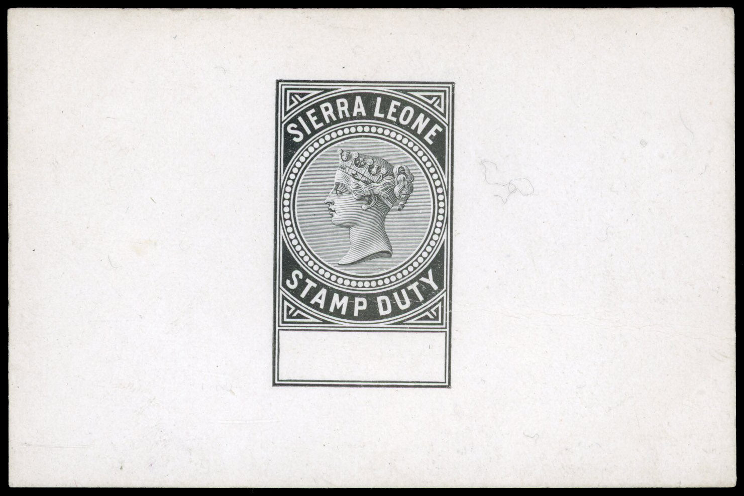 Sierra Leone 1884 Die Proof