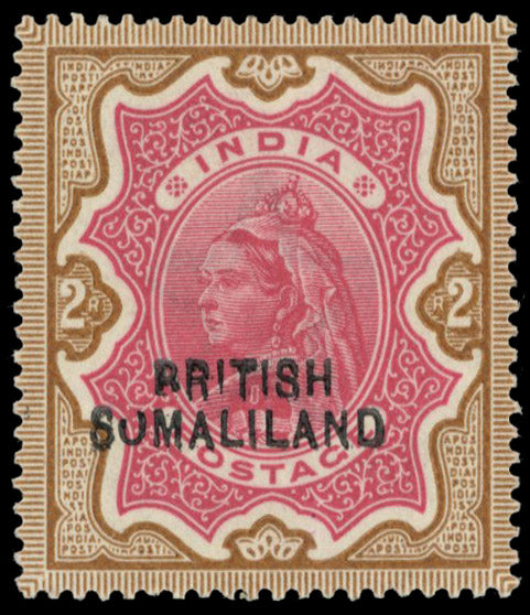 BRITISH SOMALILAND SG 22b MINT 1903 2r variety SUMALILAND