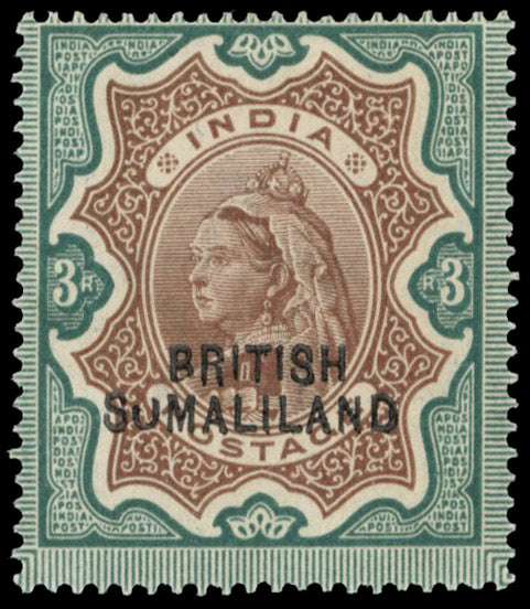 BRITISH SOMALILAND SG 23c MINT 1903 3r variety SUMALILAND