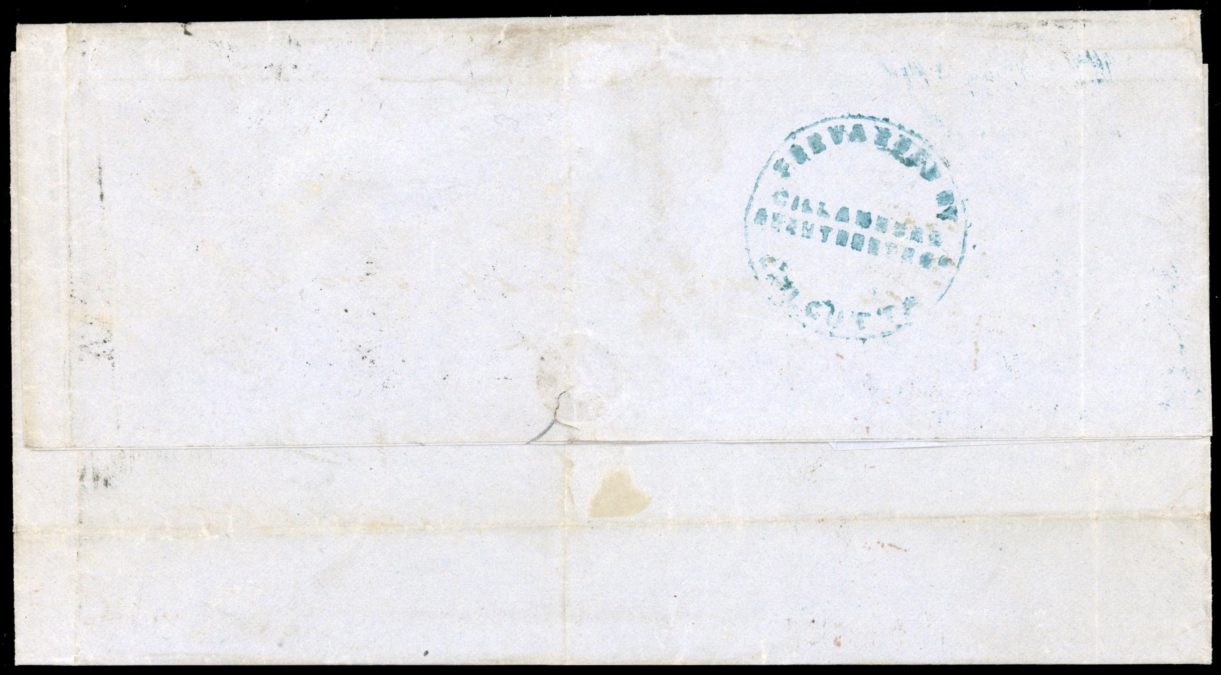 India SG 48 1862 cover from Calcutta to England with 1856-64 8a carmine
