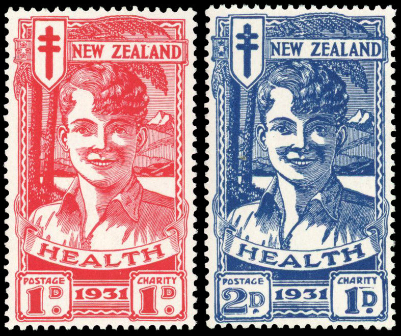 New Zealand SG 546/547 Unmounted Mint 1931 Health Smiling Boy pair