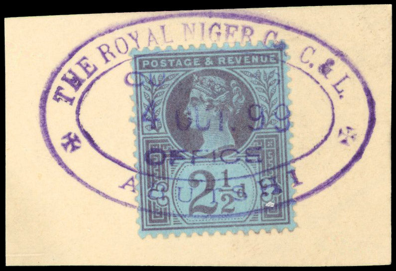 NIGER COMPANY TERRITORIES SG Z3 Used 1899 GB 2d cancelled Abutshi