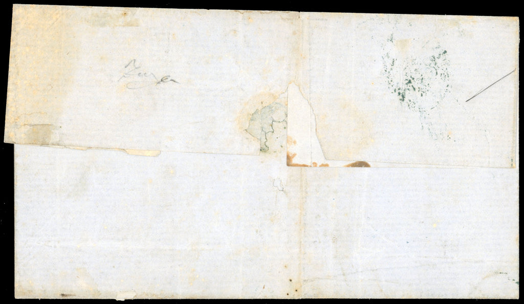 Ionian Islands SG 1,2 1859 cover from Corfu to Cephalonia at 1½d rate