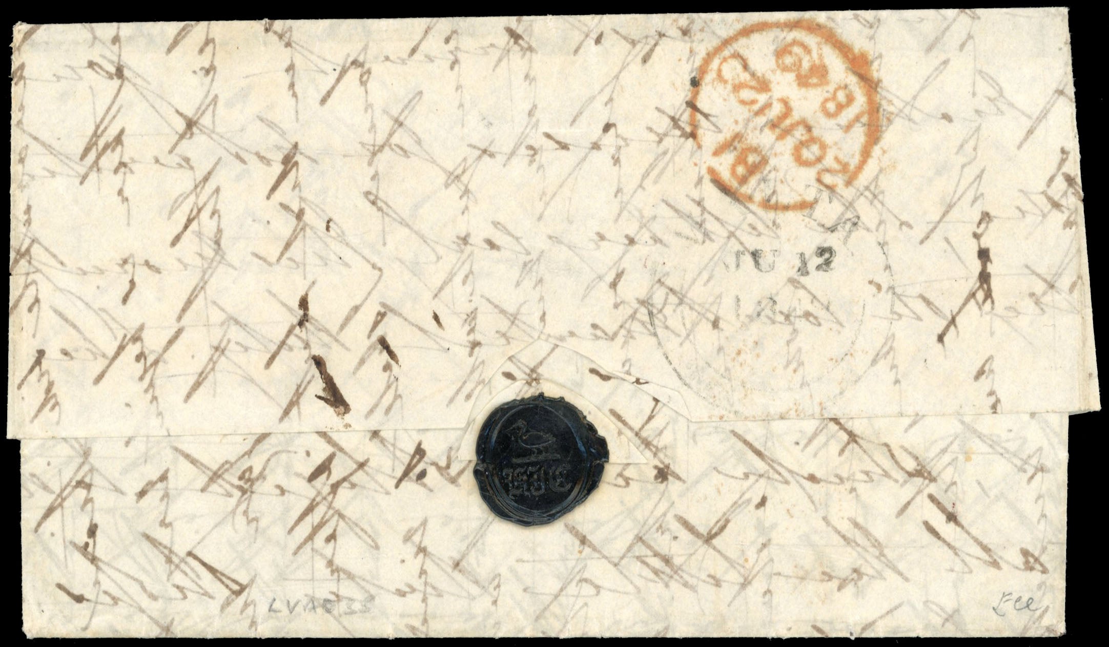 Ionian Islands SG CC1 1849 entire from Cephalonia to England