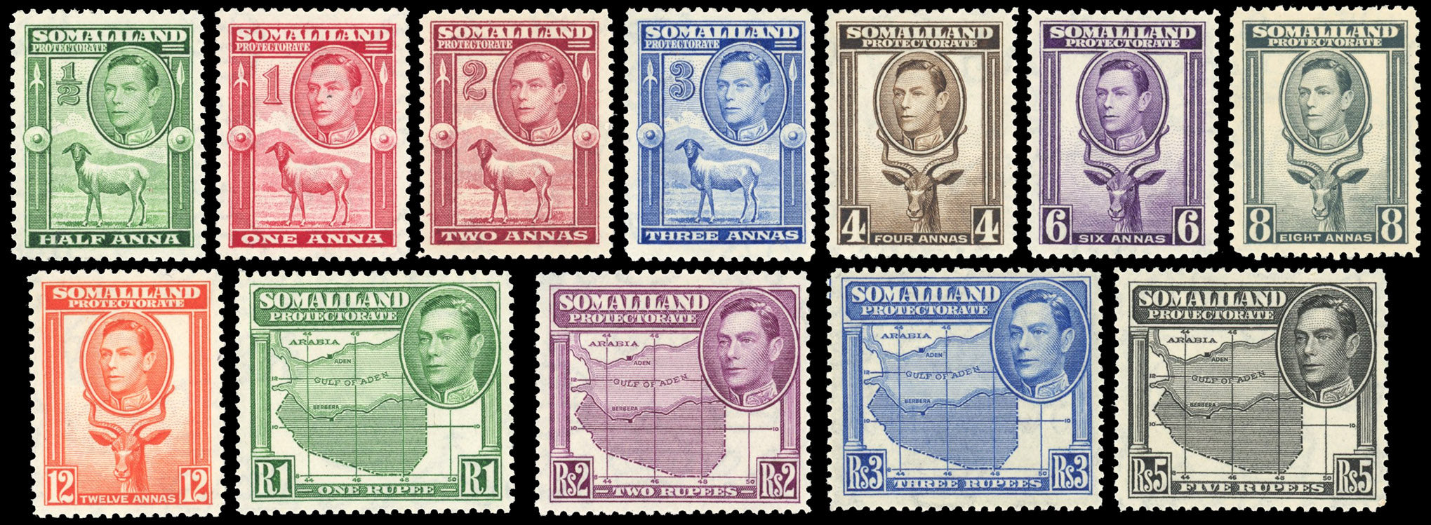 Somaliland Protectorate SG 93/104 Unmounted mint 1938 set of 12