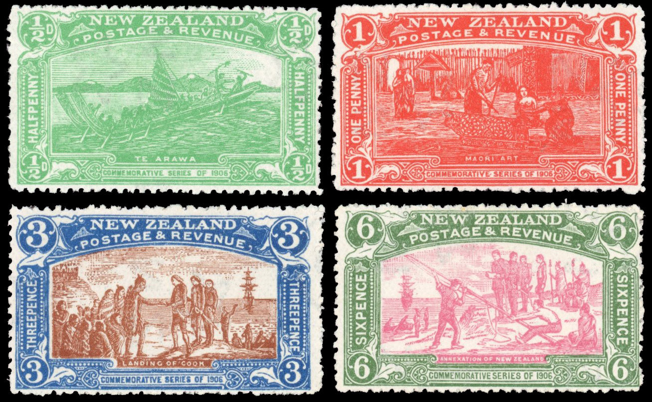 New Zealand SG 370/73 Mint 1906 Christchurch Exhibition set of 4