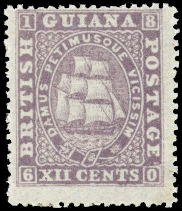 British Guiana SG 113 Mint 1875-76 12c lilac perf 15