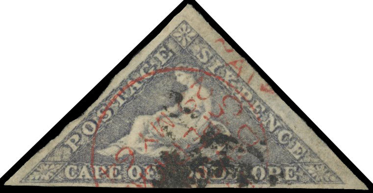 Cape of Good Hope SG 7c Used 1855-63 6d slate-lilac