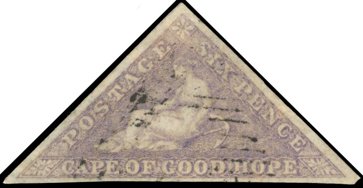 Cape of Good Hope SG 7 Used 1855-63 6d pale rose-lilac