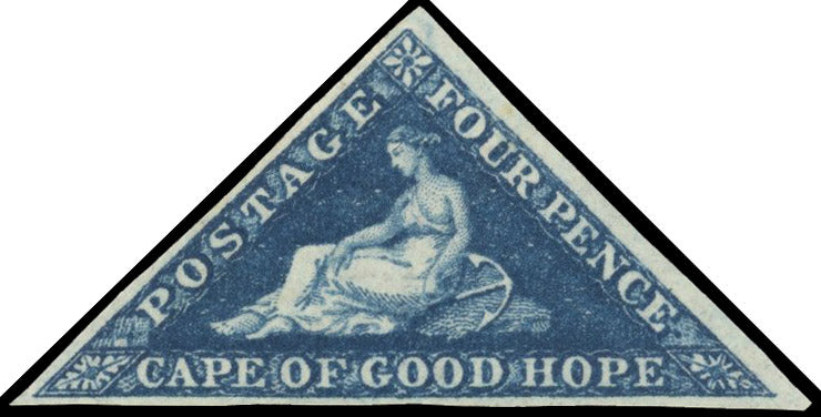 Cape of Good Hope SG 19 Mint 1863-64 4d deep blue