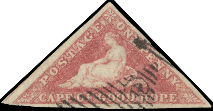 Cape of Good Hope SG 5a Used 1855-63 1d rose