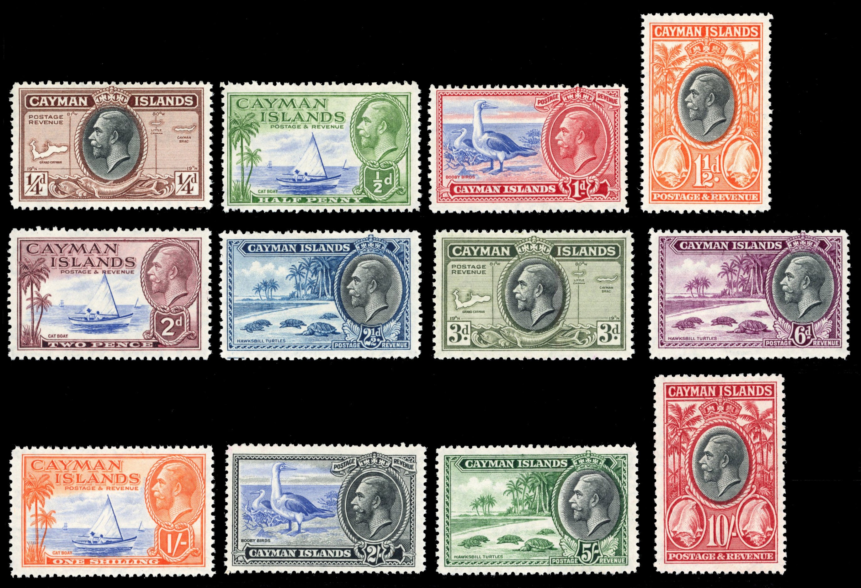 Cayman Islands SG 96/107 Mint 1935 set of 12
