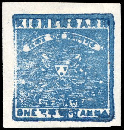 Kishangarh 1900 1a blue unused SG3