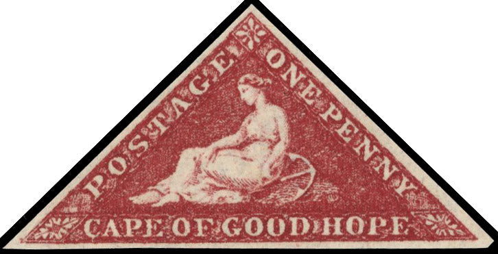 Cape of Good Hope SG 18 Mint 1863-64 1d deep carmine-red DLR printing pair
