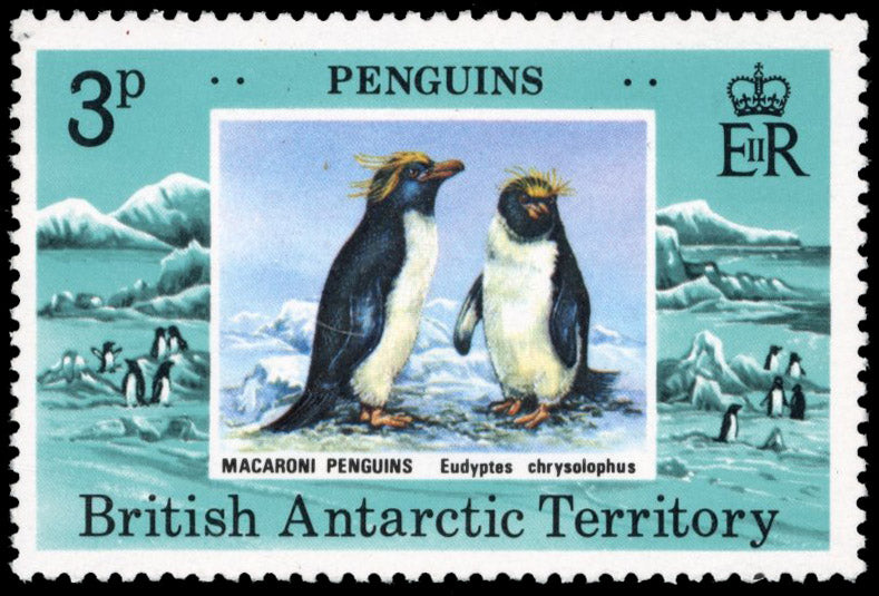 British Antarctic Territory SG 89w Unmounted Mint 1979 Penguins 3p variety watermark crown to right of CA