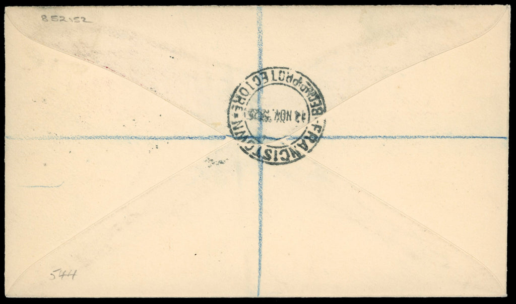 Bechuanaland SG 81, 82 19125 registered cover from Francistown to England with 1913-24 6d, 1s