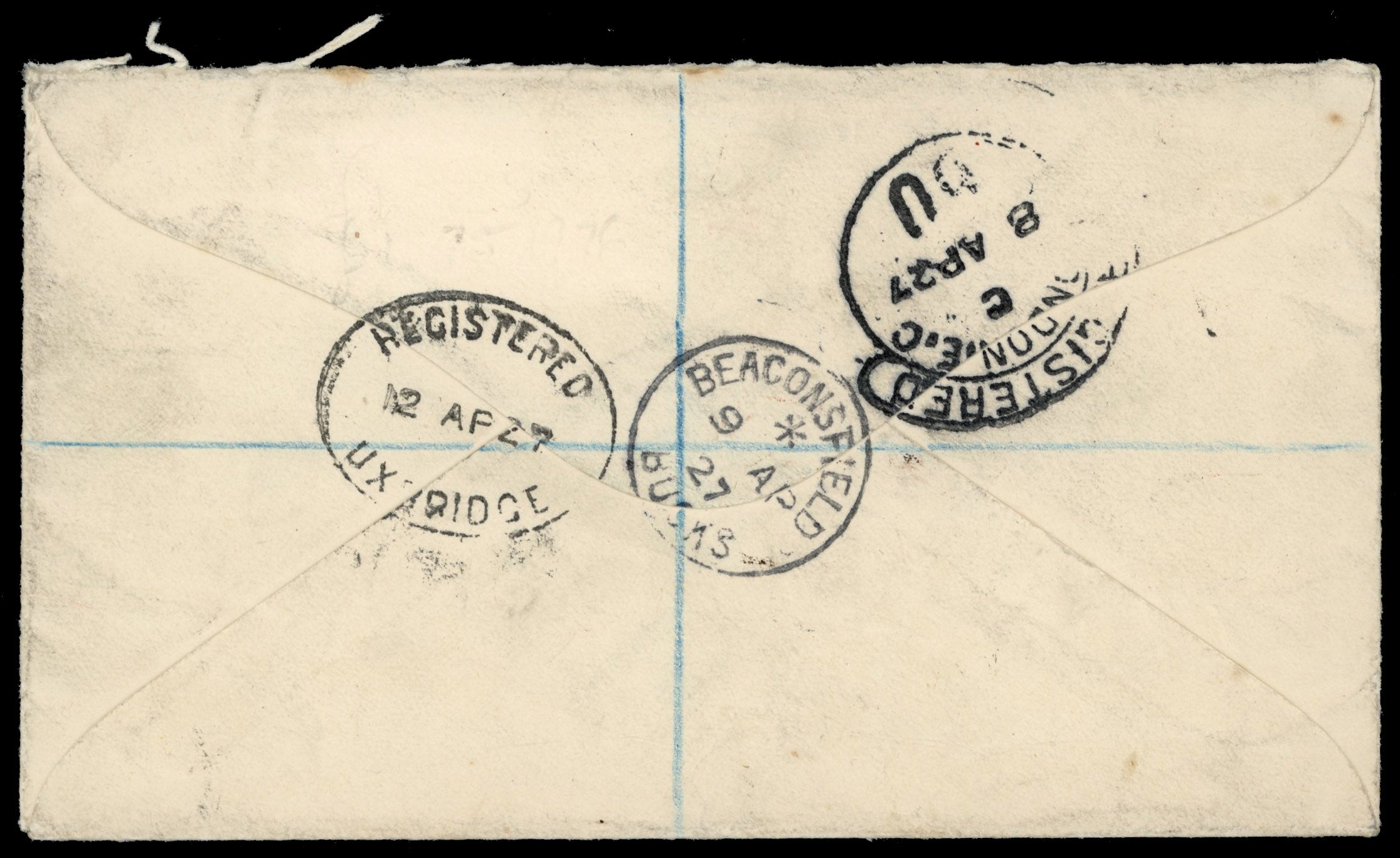 Seychelles SG 118 1927 registered cover to England with 1921-32 75c