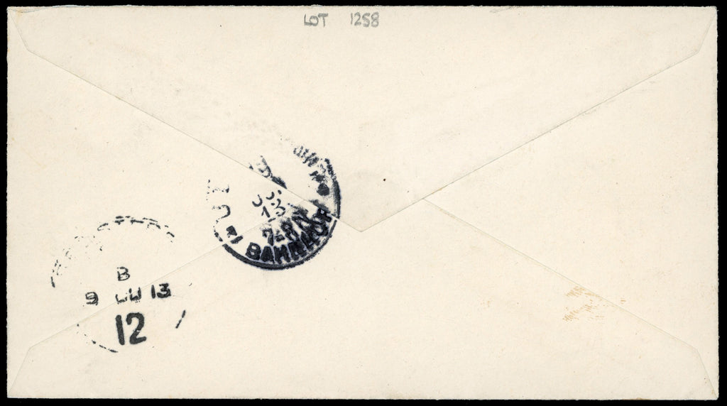 Northern Nigeria SG 37 1913 registered cover from Zungeru to Germany with 1910-11 2s6d black and red/blue