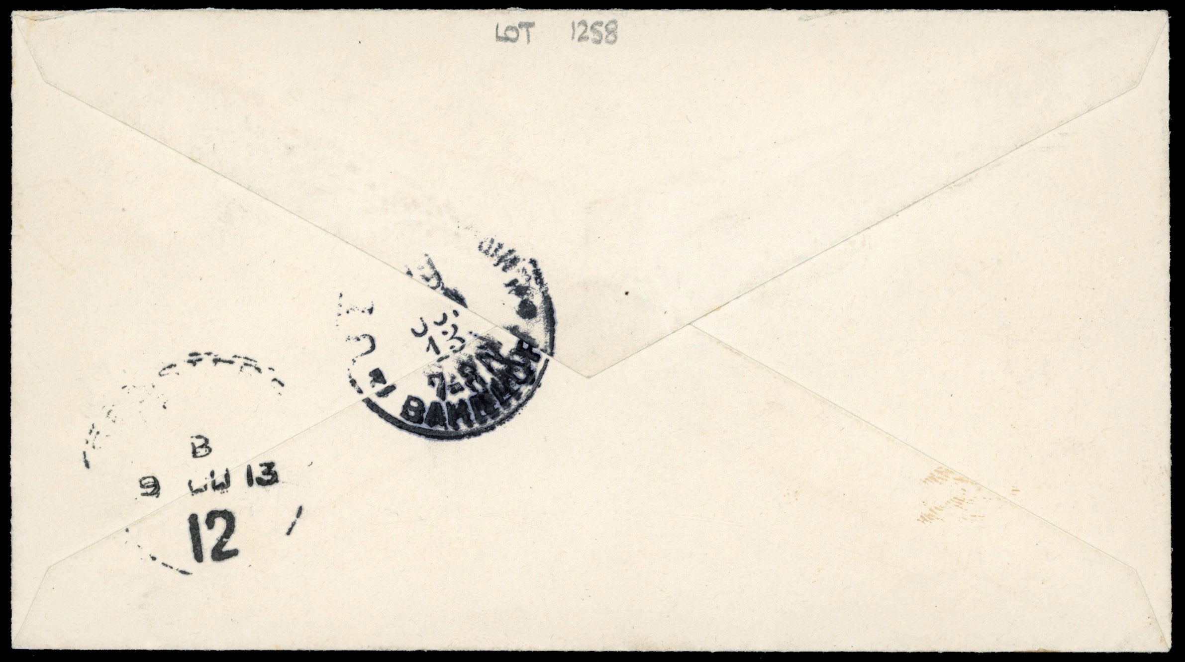 Northern Nigeria SG 37 1913 registered cover from Zungeru to Germany with 1910-11 2s6d black and red/blue