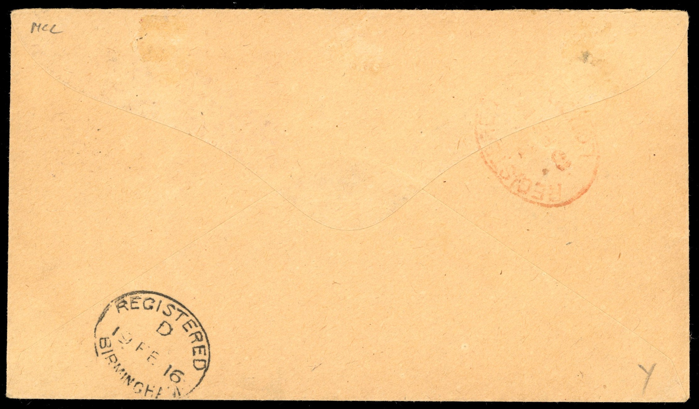 Northern Nigeria SG 43/44 1915 registered cover from Zungeru to England with 1912 3d, 4d