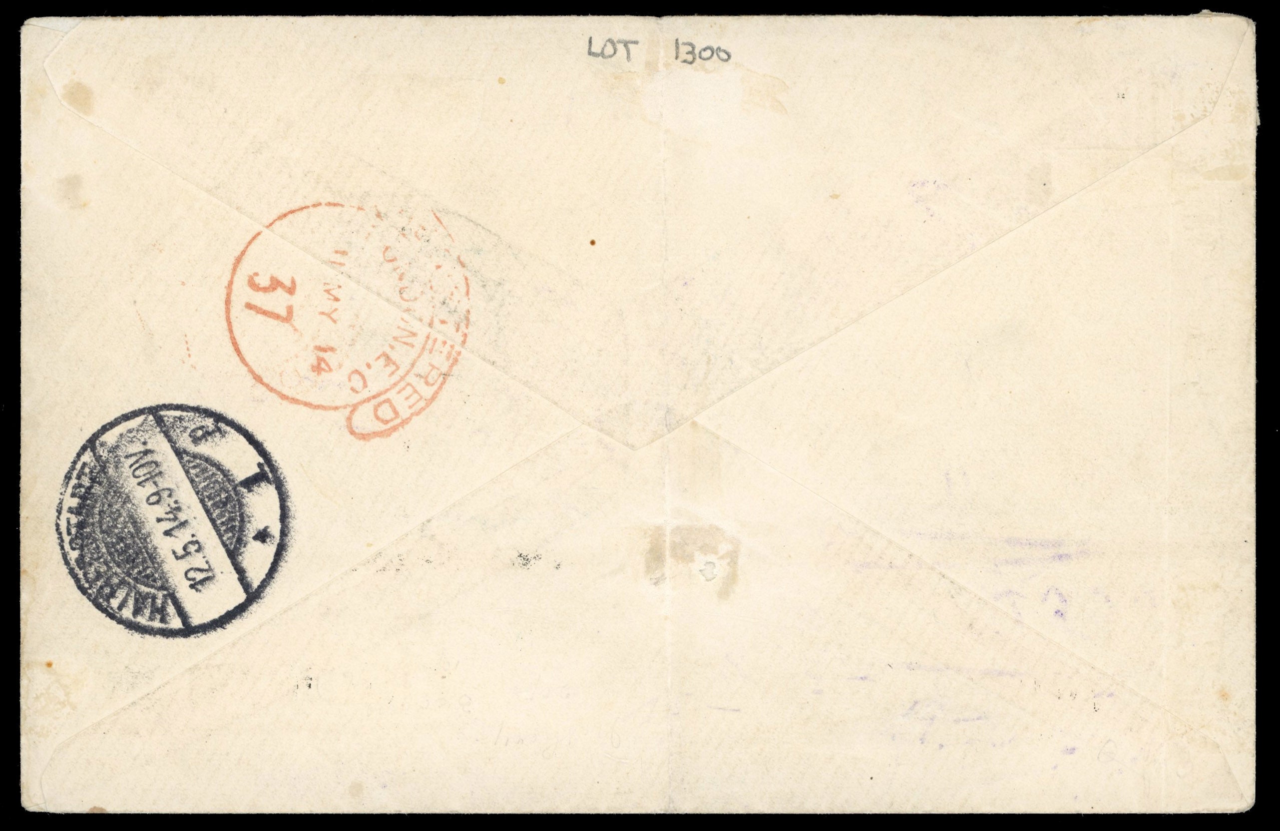 Northern Nigeria SG 50/51 1914 registered covers from Zungeru to Germany with 1912 5s, 10s