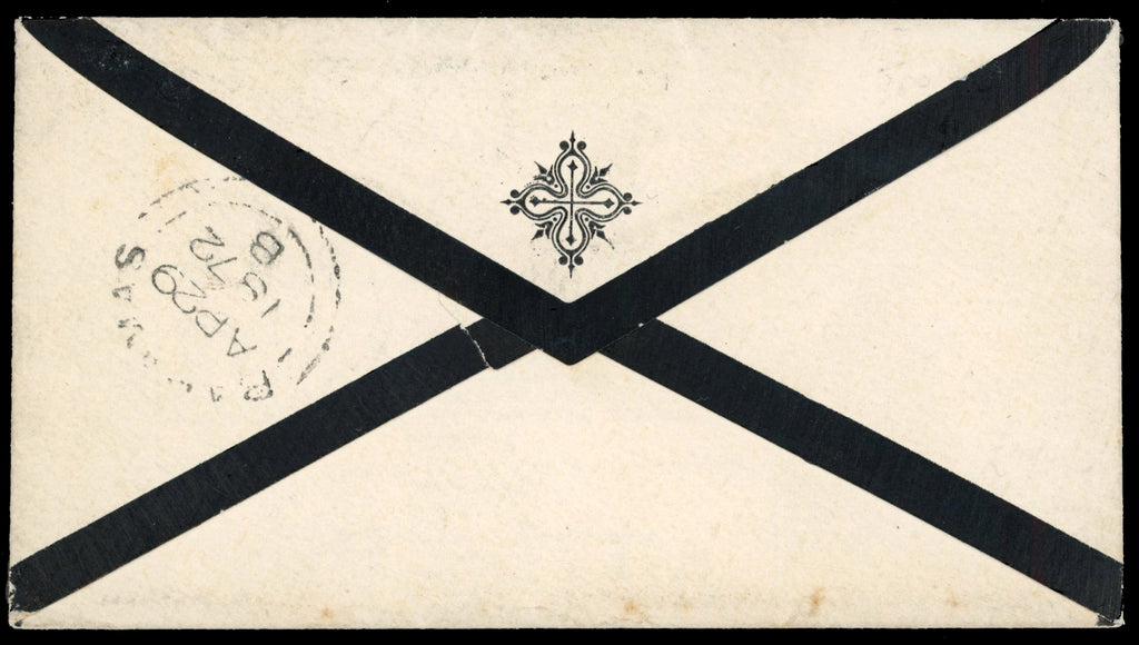 Bahamas SG 26 1872 cover to New York with 1863-77 4d perf 12½