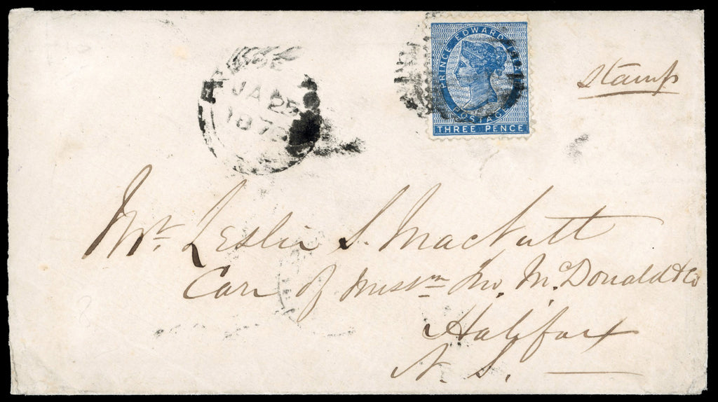 Prince Edward Island SG 14 1870 cover from Prince-Town to Halifax with 1862-69 3d blue