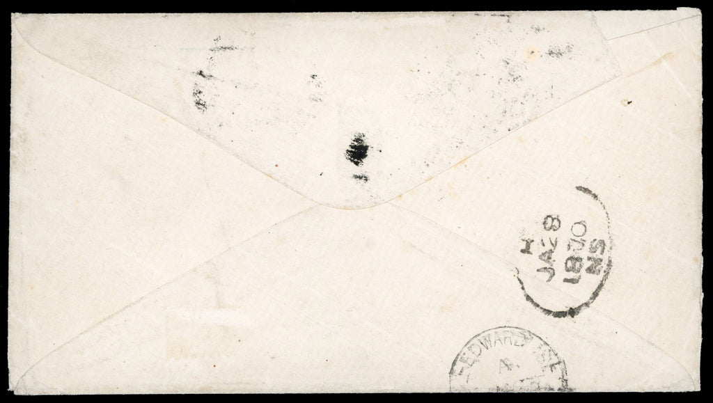 Prince Edward Island SG 14 1870 cover from Prince-Town to Halifax with 1862-69 3d blue