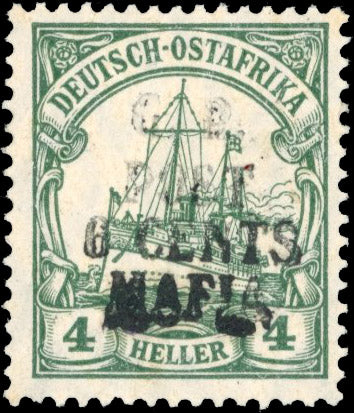Tanganyika Mafia Island SG M12 Unmounted Mint 1915 6c on 4h green overprint in black