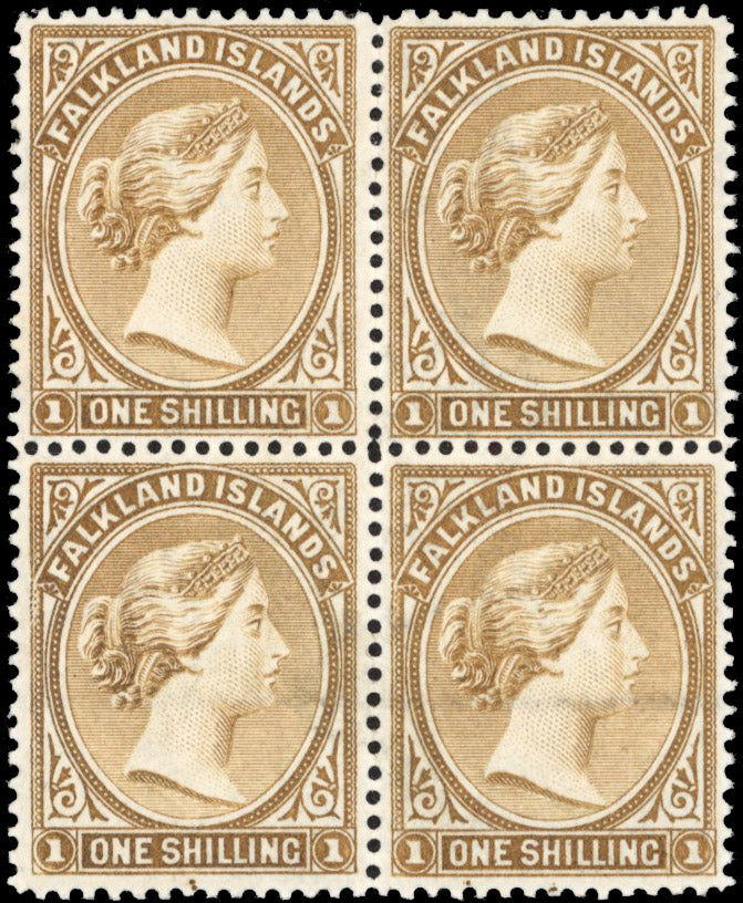 Falkland Islands SG 37 Unmounted Mint 1891-1902 1s grey-brown