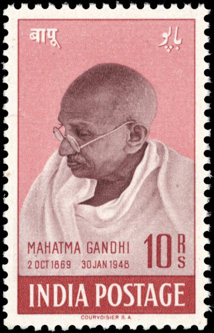 India SG 308 Unmounted Mint 1948 Gandhi 10r