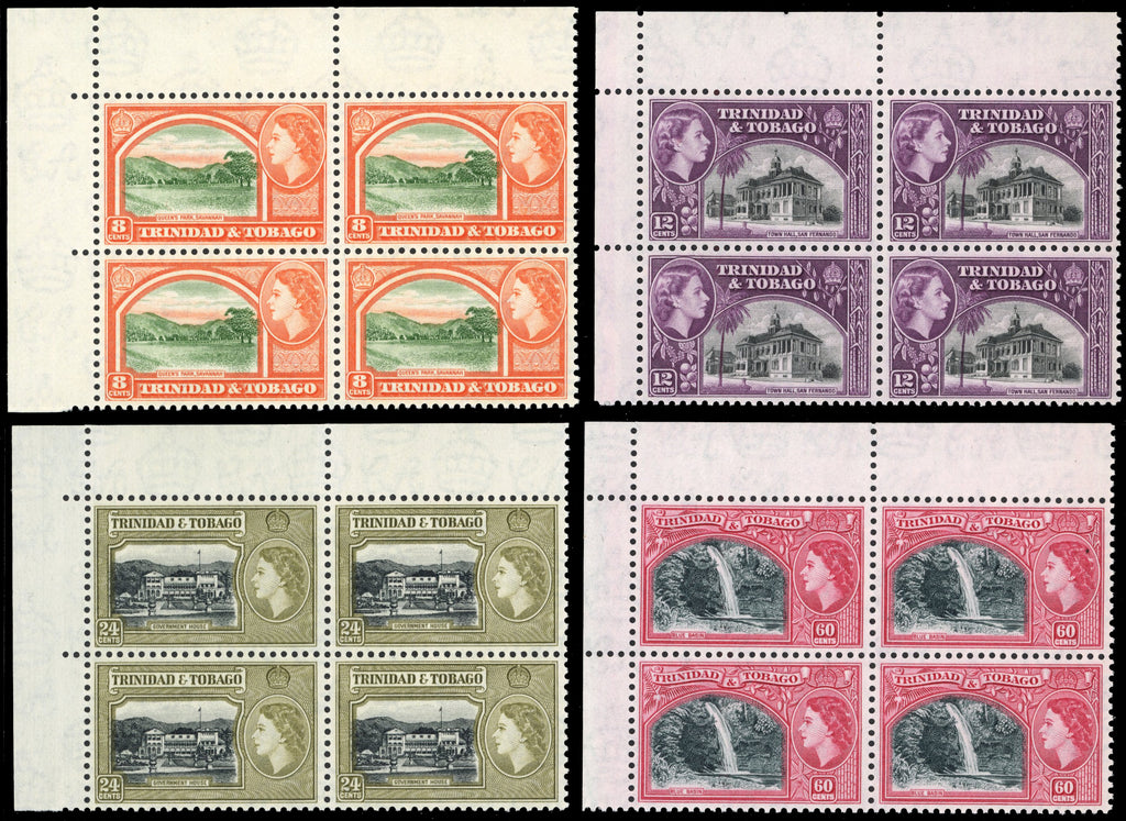 Trinidad and Tobago SG 267/278a Unmounted Mint 1953-59 QEII set of 14