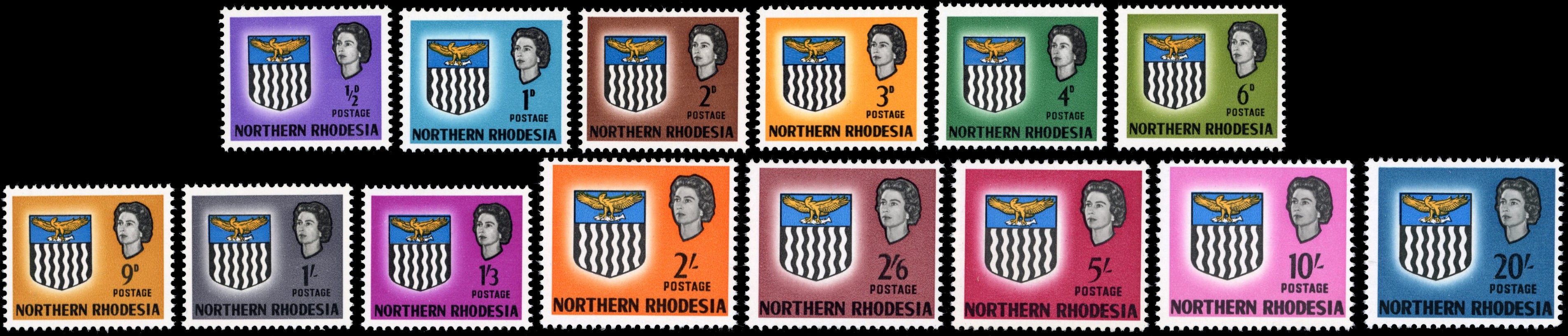 Northern Rhodesia SG 75/88 Unmounted Mint 1963 set of 14