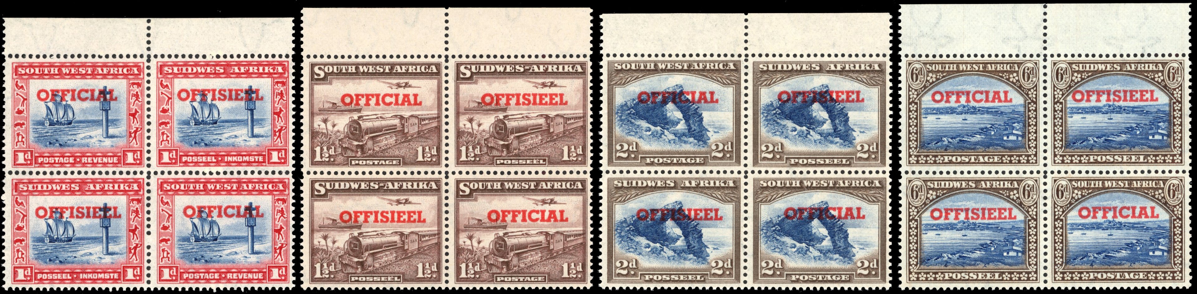 South West Africa SG O24/O27 Unmounted Mint 1951 official 1951 set of 4