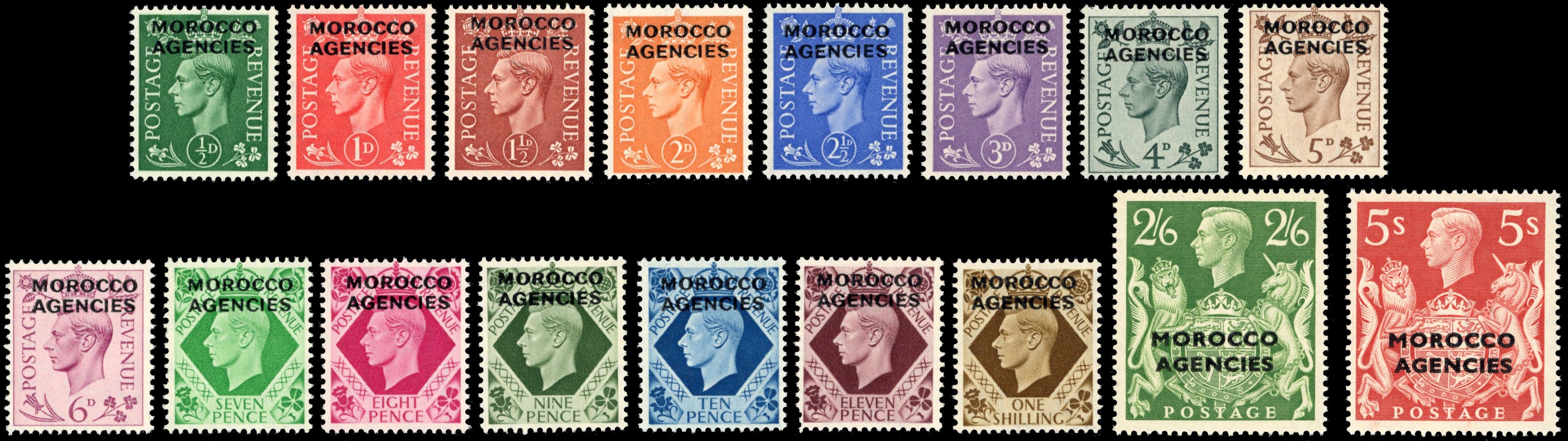 Morocco Agencies SG 77/93 Unmounted Mint 1949 set of 17
