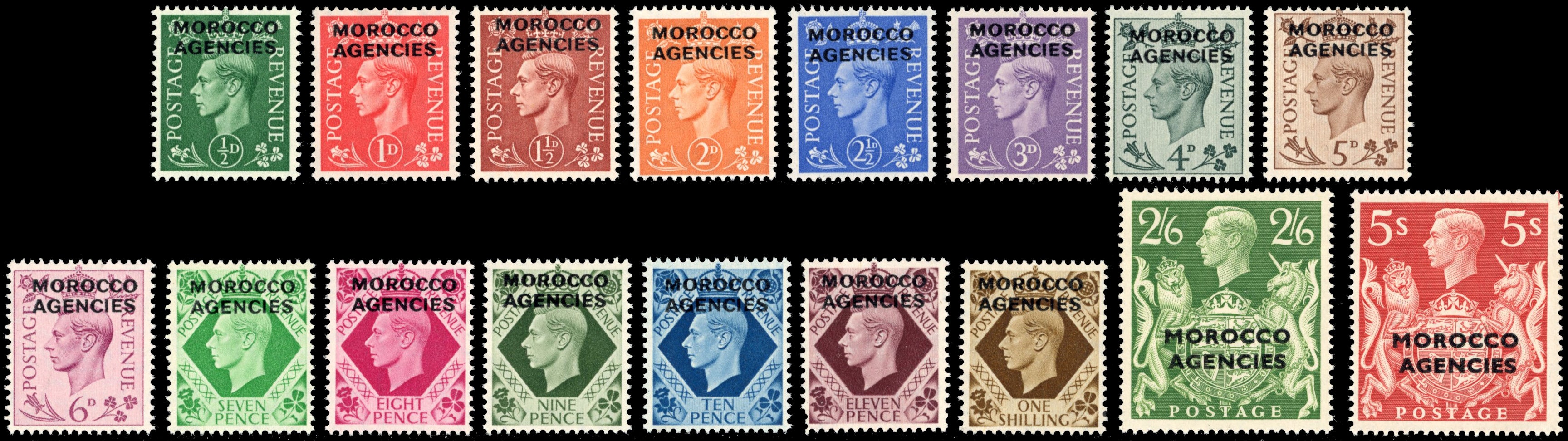 Morocco Agencies SG 77/93 Unmounted Mint 1949 set of 17