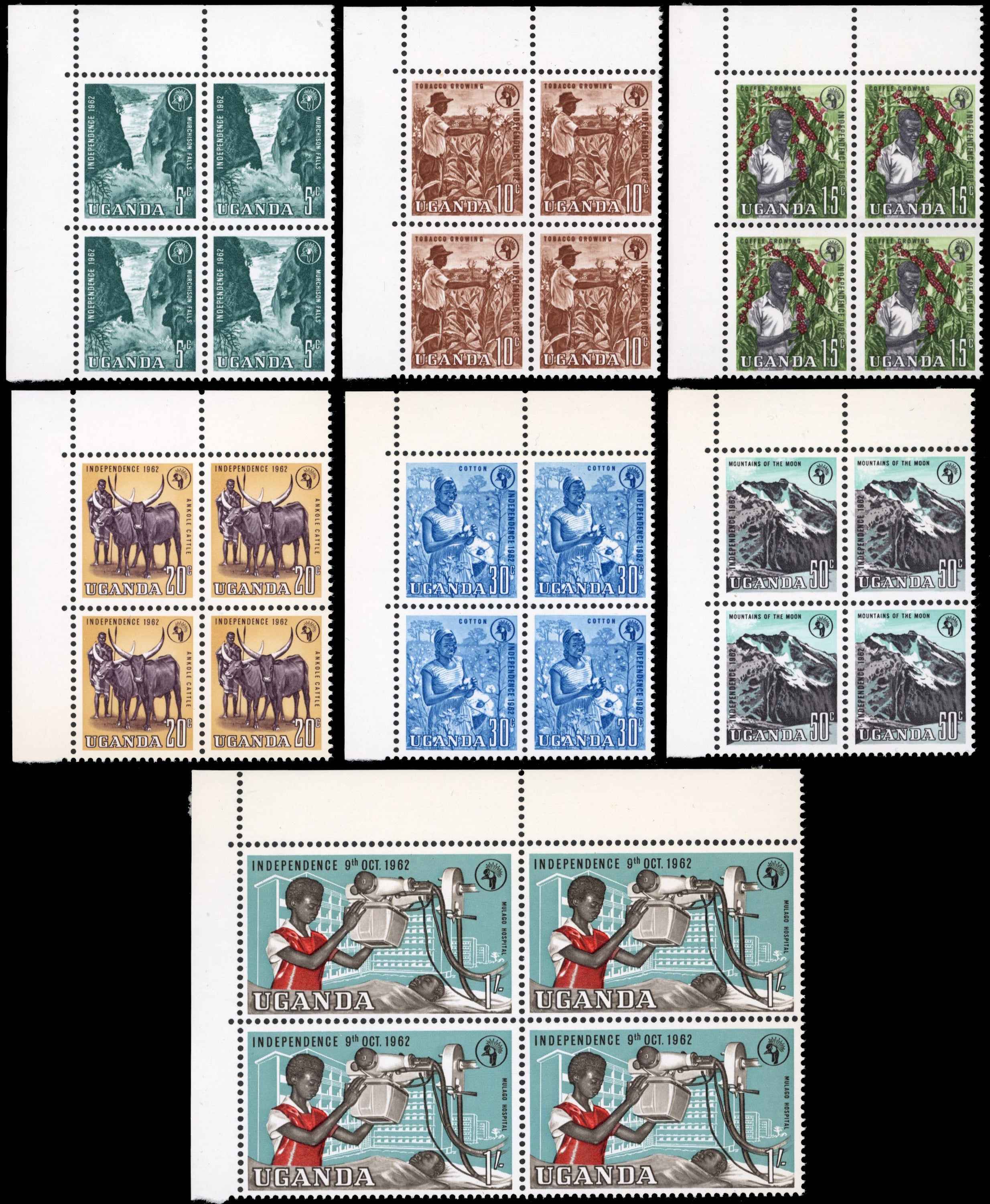 Uganda SG 99/110 Unmounted Mint 1962-64 Uganda 1962-64 Independence set of 12