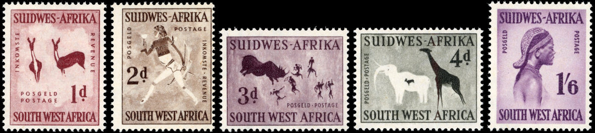 South West Africa SG 166/170 Unmounted Mint 1960 set of 5 watermark coat of arms