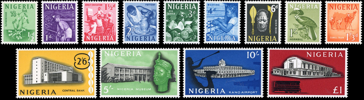 Nigeria SG 89/101 Unmounted Mint 1961 set of 13
