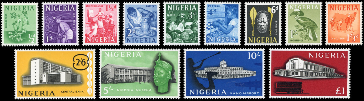 Nigeria SG 89/101 Unmounted Mint 1961 set of 13