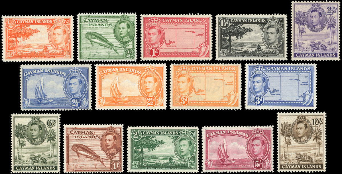 Cayman Islands SG 115/126a Unmounted Mint 1938-48 set of 14
