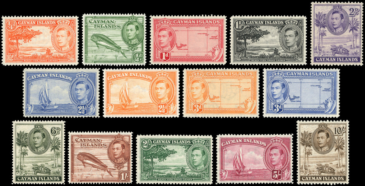 Cayman Islands SG 115/126a Unmounted Mint 1938-48 set of 14