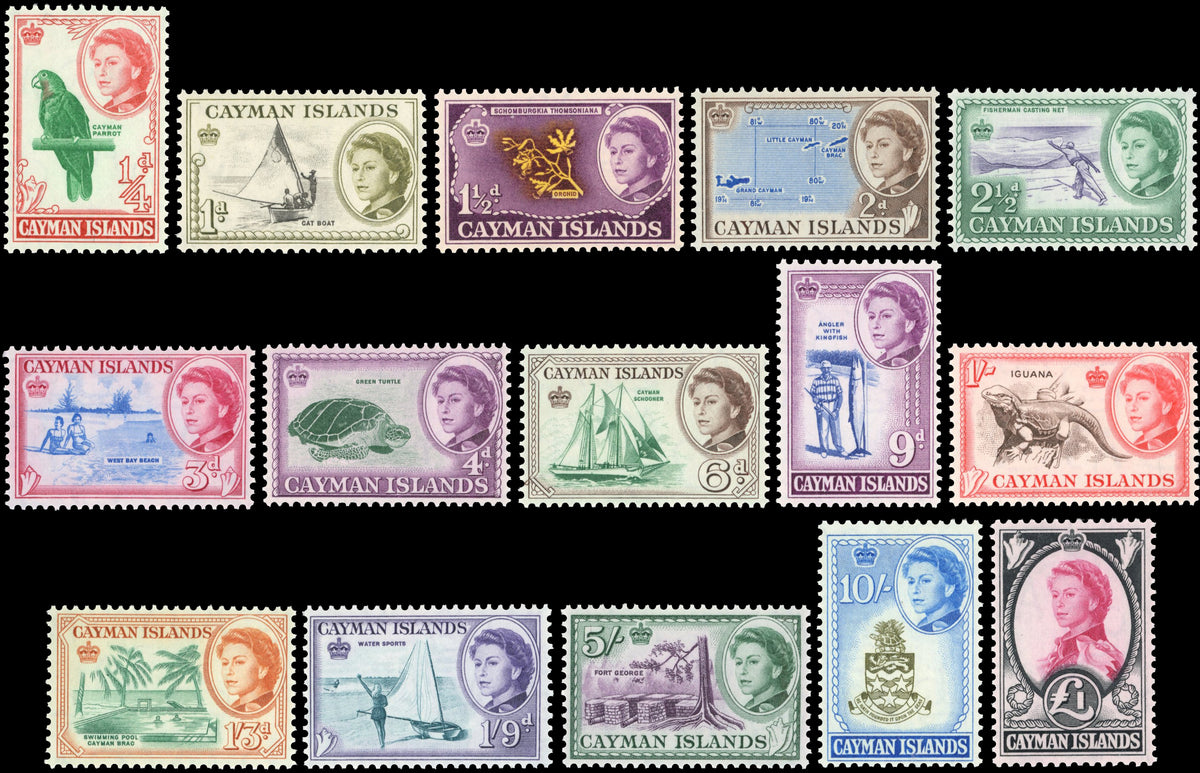 Cayman Islands SG 165/179 Unmounted Mint 1962-64 set of 15