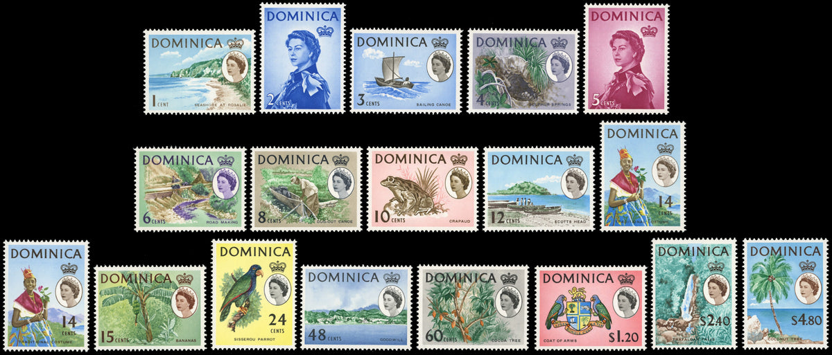 Dominica SG 162/178 Unmounted Mint 1963-65 set of 18
