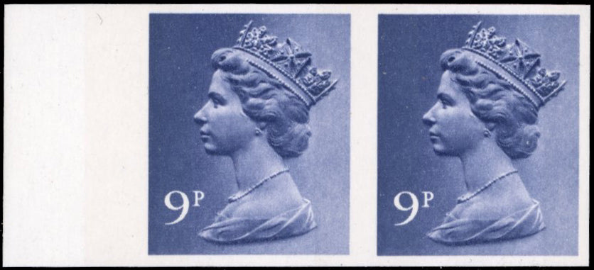 Great Britain SG X883a Unmounted Mint 1971-96 9p deep violet imperf pair