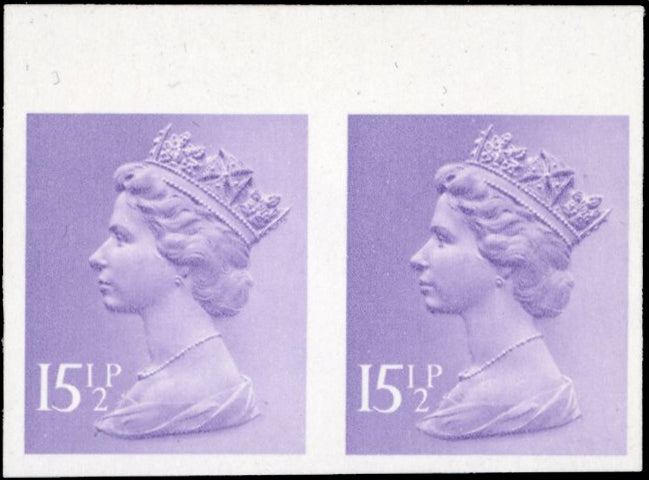 Great Britain SG X948a Unmounted Mint 1971-96 15½p pale violet imperf pair
