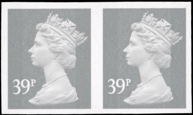 Great Britain SG Y1709a Unmounted Mint 1993-2017 39p grey imperf pair