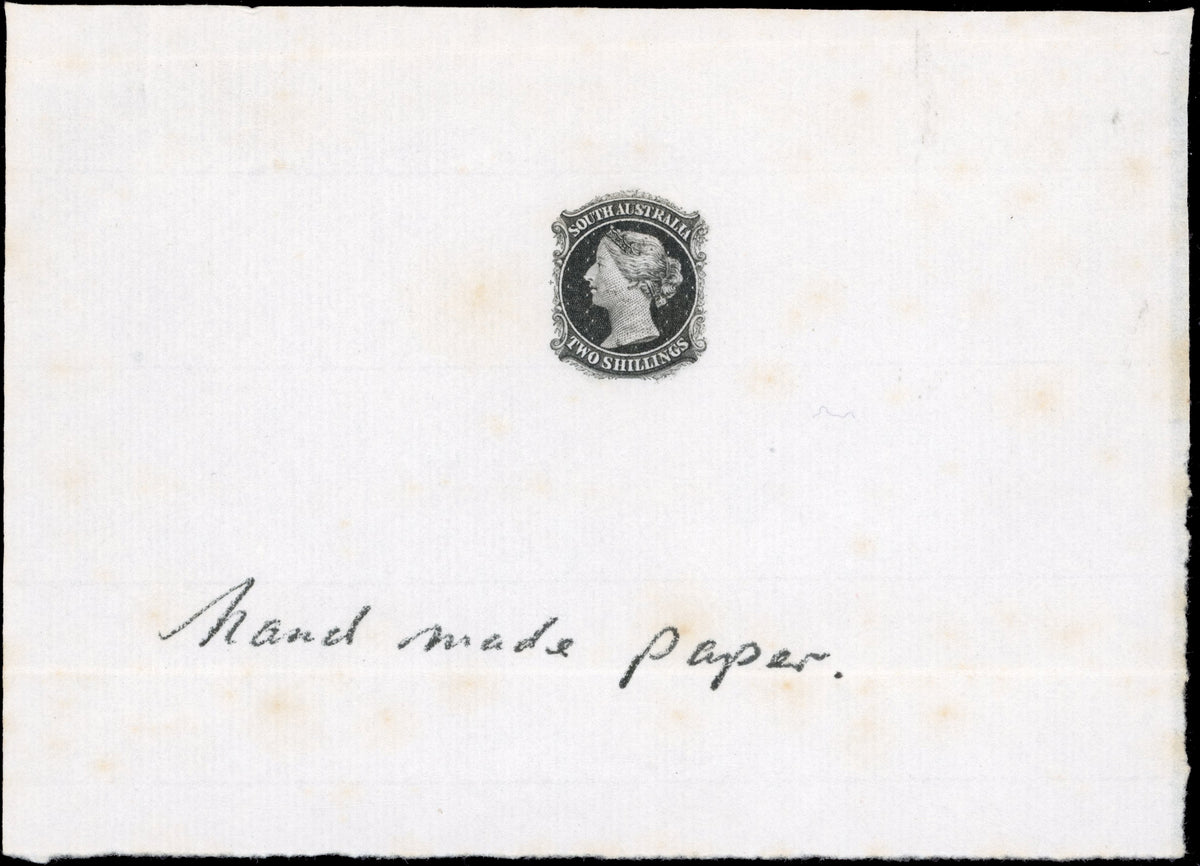 South Australia SG 43 1860-69 2s black embossed die proof