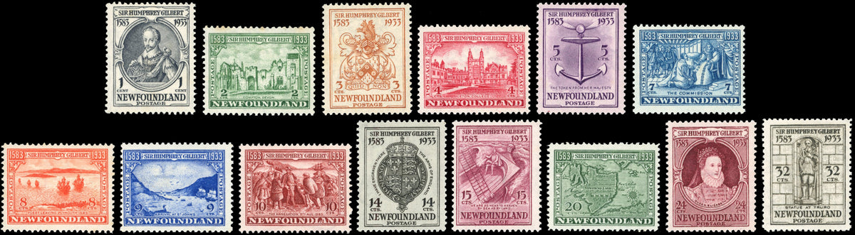 Newfoundland SG 236/249 Unmounted Mint 1933 Gilbert set of 14