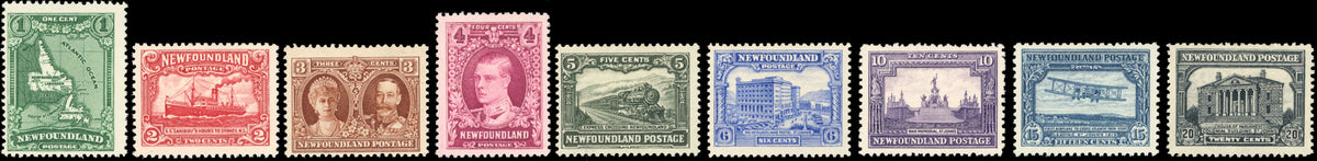 Newfoundland SG 179/187 Mint 1929-31 Publicity set of 9 no watermark